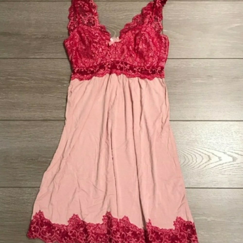 Soma Lace Up Nightgown Chemise Size L